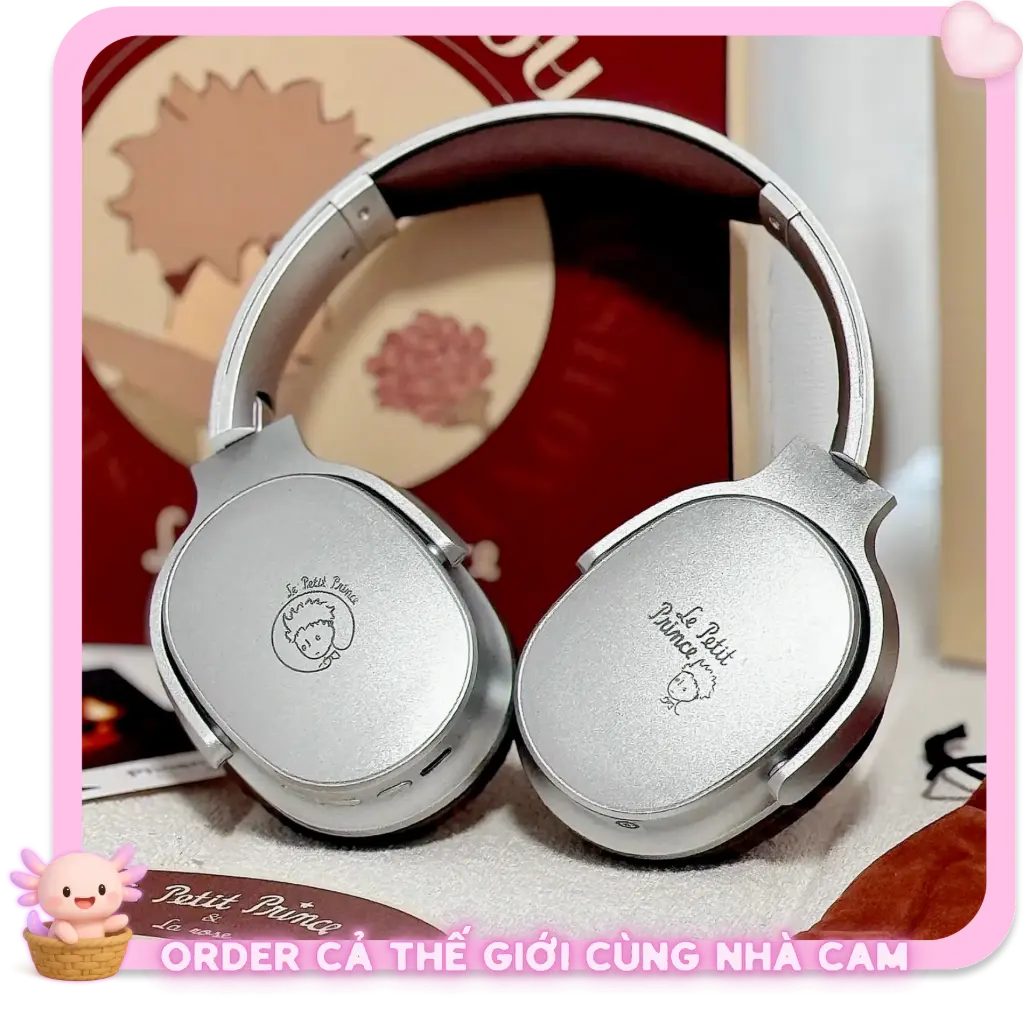 [HÀNG CHÍNH HÃNG] Tai Nghe Bluetooth Hoàng Tử Bé (Le Petit Prince) Tai Nghe Chụp Tai Retro, Quà Tặng Ý Nghĩa, Tạp Quá Nhà Cam