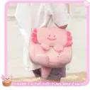 Túi Đeo Chéo Lông Cute Hình Thú (Axolotl, Rái Cá), Balo Mini Đa Năng, Phụ Kiện Độc Lạ, Tạp Quá Nhà Cam