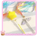 Cây Trêu Mèo Cần Câu Mèo Handmade Có Chuông, Đồ Chơi Vờn Mèo Hình Sao, Cánh Cầu Vồng Cute, Tạp Quá Nhà Cam