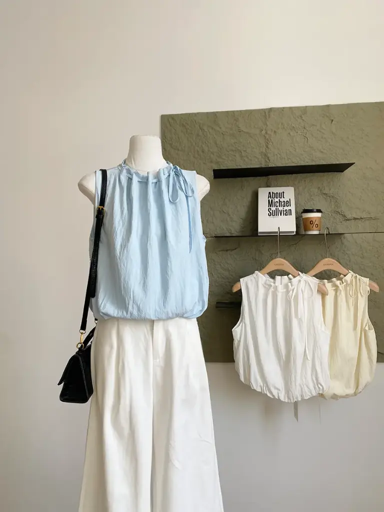 Áo Tank Top Xếp Ly Nhẹ – Dáng Rộng Xinh Chuẩn Trend