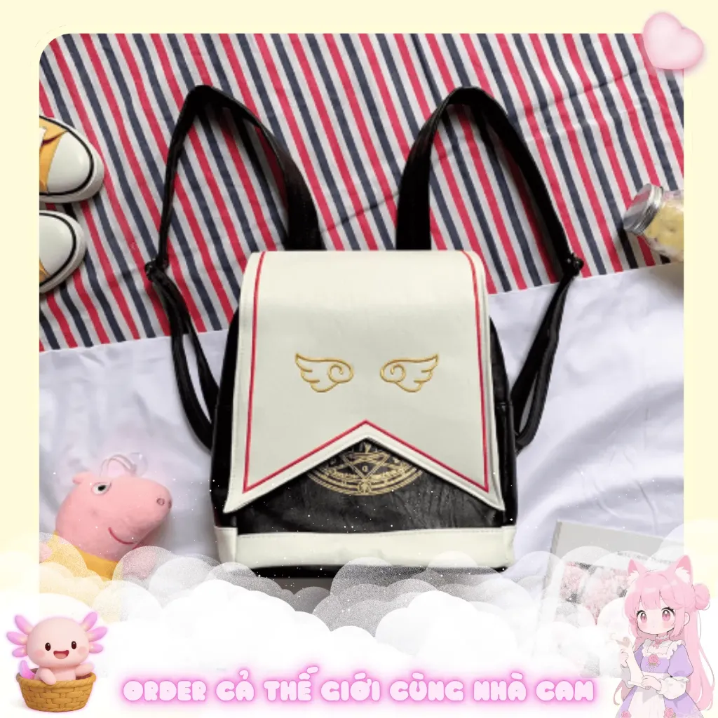 [Balo Sakura Thủ Lĩnh Thẻ Bài] - Hành Trang Học Viện Tomoeda 🎒 Tinh Khôi & Phép Thuật