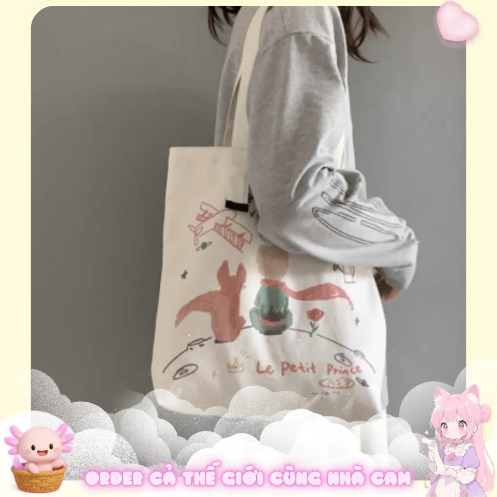 [Túi Tote Hoàng Tử Bé] - Túi Thần Kỳ B612 🌟 Chứa Đựng Cả Dải Ngân Hà