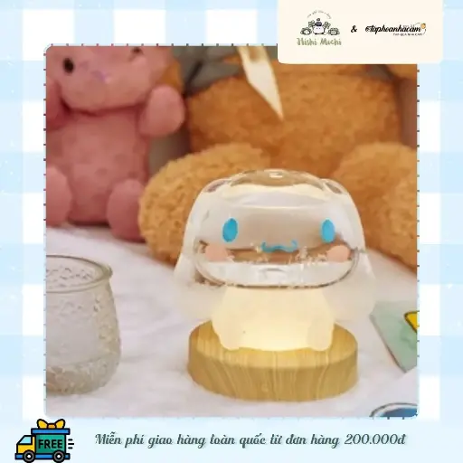 Đèn Ngủ Cinnamoroll Công Nghệ Storm Bottle - Đèn Trang Trí Kawaii