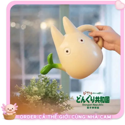 [HÀNG CHÍNH HÃNG] Bình Tưới Cây Totoro Ghibli Chính Hãng Donguri Republic, Dụng Cụ Làm Vườn Trang Trí Dễ Thương 1L