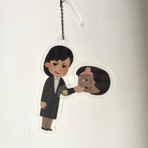 Móc Khoá Lật Mặt Meme